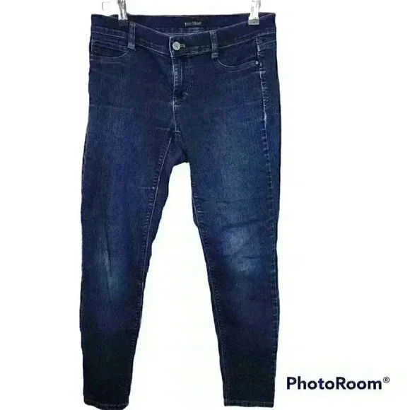 P2 White house black market skinny jeans size small jegging jeans blue denim - Picture 1 of 8